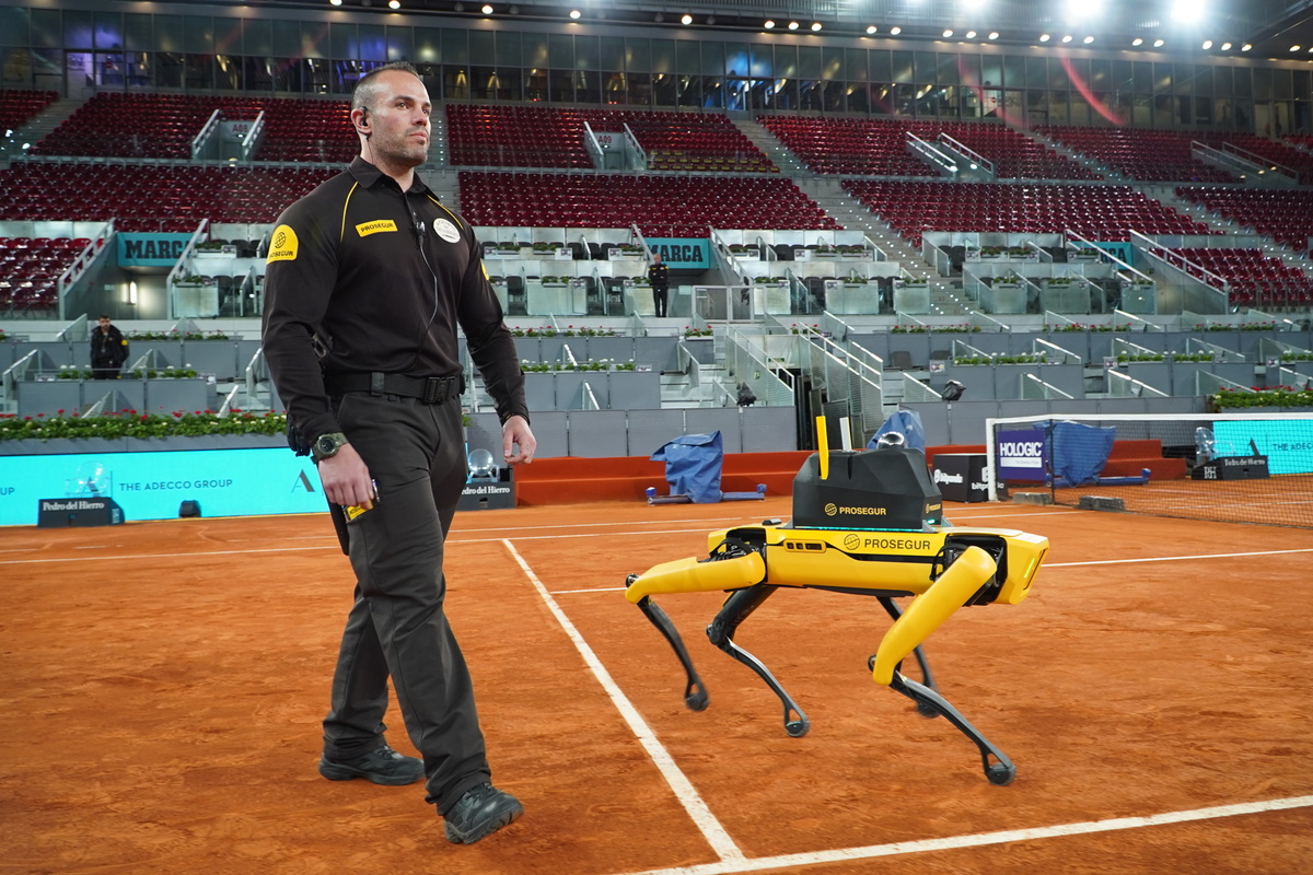 Robótica para la seguridad en grandes eventos: Mutua Madrid Open