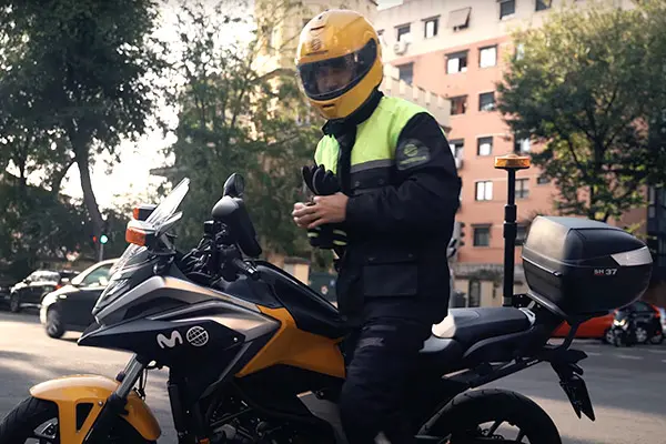 Servicio Acuda Vigilante en moto