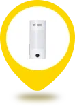 Detector exterior con cámara
