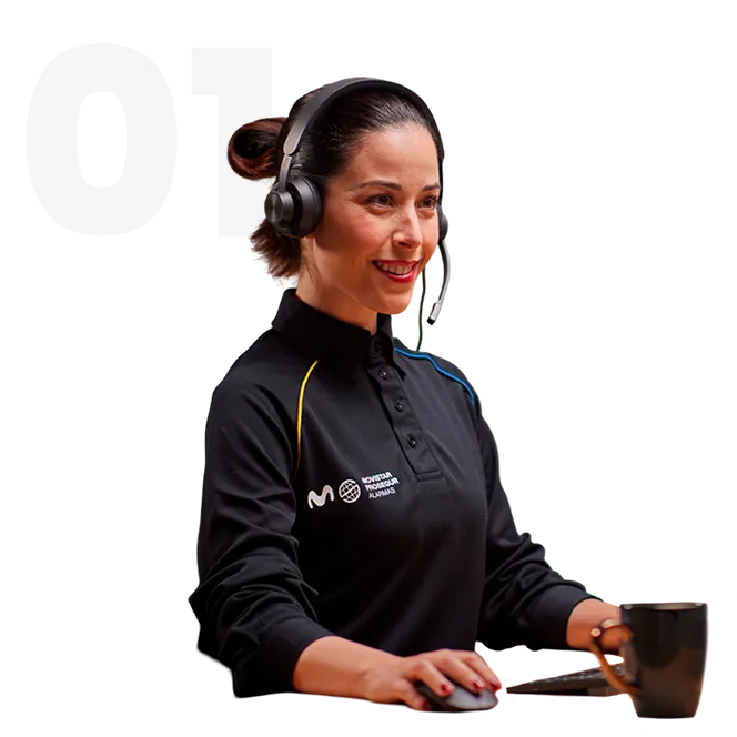 Operadora de la Central receptora de alarmas Operadora de la Central receptora de alarmas